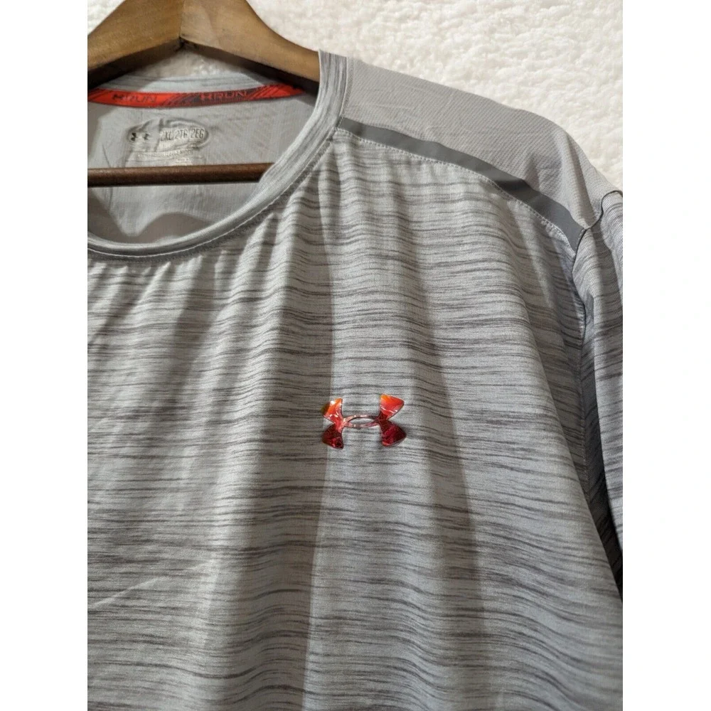Under Armour Coolswitch Run Podium‎ T-Shirt Grey HeatGear 2XL